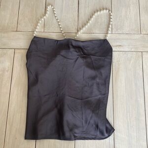 Hutch Anthropologie NWT Gray Pearl Camisole Tank Small